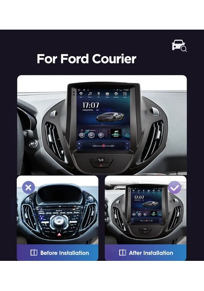 Exvol Ford Tourneo Courier Android Tesla Multimedya 4GB/64gb Ips Hd + KAMERA