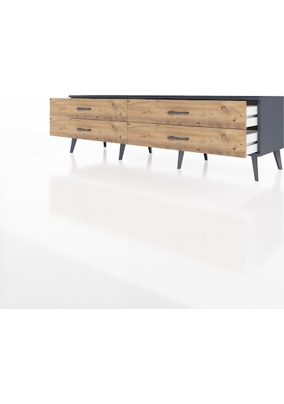 Hyperion Tv Ünitesi 4 Çekmeceli 176x44x51 Antrasit-antrasit/çam Antrasıt/atlas Çam Hyperion Tv Ünitesi 4 Çekmeceli 176x44x51 Antrasit-antrasit/çam Antrasıt/atlas Çam