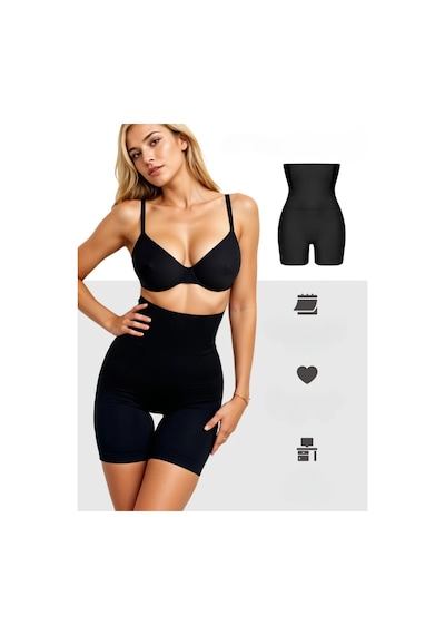 Mistirik Irina Model Tayt Sıkılaştıran Ve Toparlayıcı Şekillendirici Etkili Push Up Şort Siyah Renk SiYAH