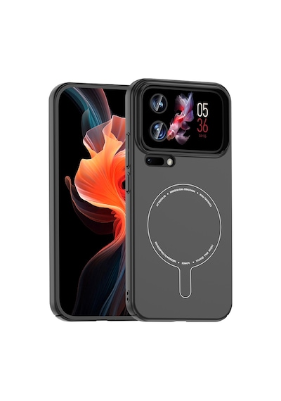 Adige Xiaomi 17 Pro Max Kılıf Elio Kablosuz Şrj Özellikli Kamera Korumalı Sert Pc Siyah