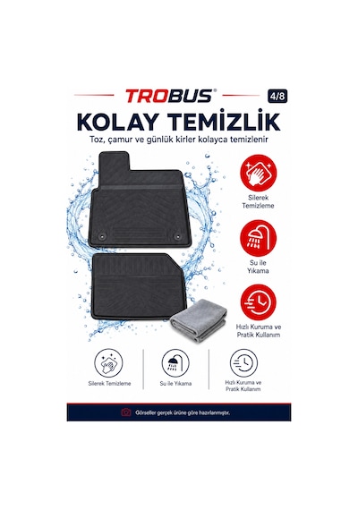 Trobus Opel Combo Panelvan 2019+ Benzinli 2d Havuzlu Paspas 2 Parça