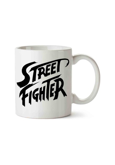 Street Fighter Porselen Kupa Bardak Beyaz