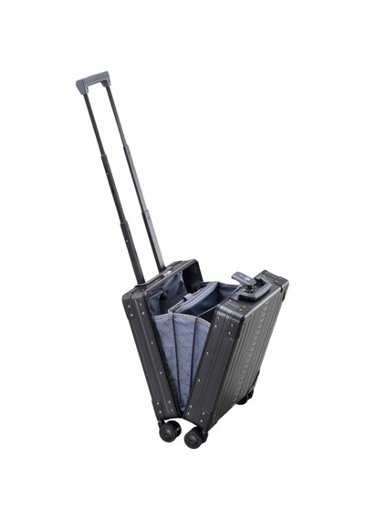 Aleon Siyah Alüminyum 4 Tekerlekli Iş Arabası 42 Cm,tsa Kilitli Şıklık Bavul & Valiz