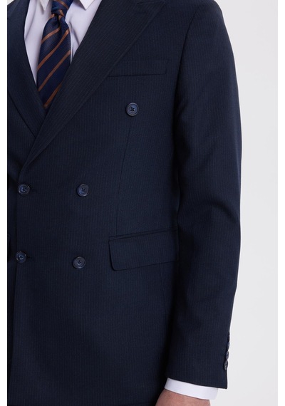Tudors Erkek Slim Fit Sivri Yaka Çizgili Kapaklı Cepli Lacivert Takım Elbise-41960 Lacivert Tudors Erkek Slim Fit Sivri Yaka Çizgili Kapaklı Cepli Lacivert Takım Elbise-41960 Lacivert