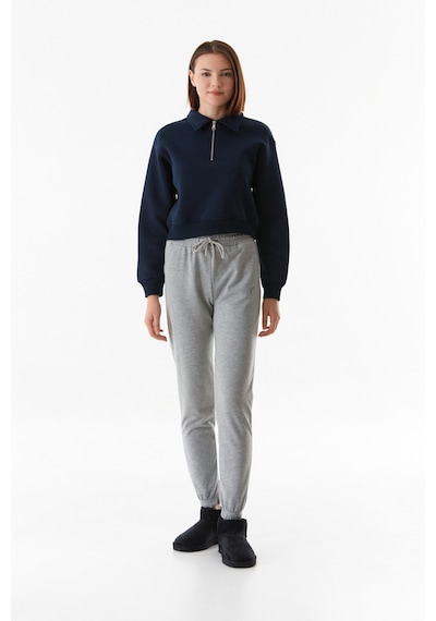 Fullamoda Beli Lastikli Cepli Jogger Eşofman Altı 24mgb7767210136-gri Gri