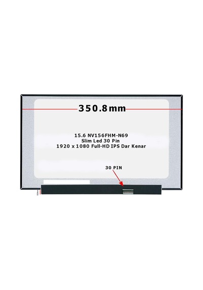 15.6 Slim 30 Pin Kısa Ips 1920x1080 60hz Notebook Ekran