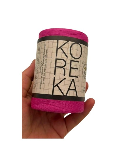 Angel Çanta Aksesuar Koreka Rafya Fuşya Renk Diğer