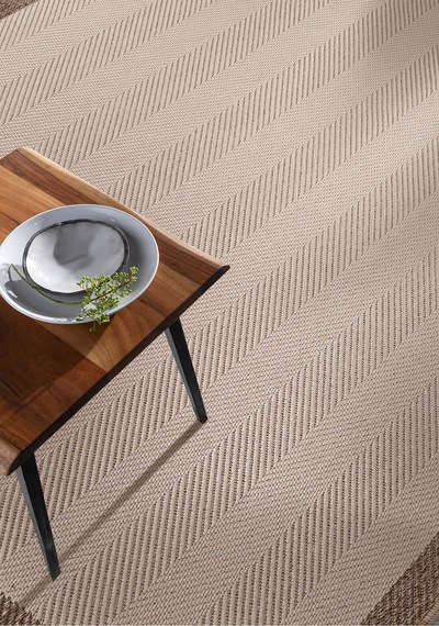 Elit Premium Sisal Jut Halı 1405 Hav Ve Toz Yapmaz Bordürlü Halı Krem-bej Krem - Bej