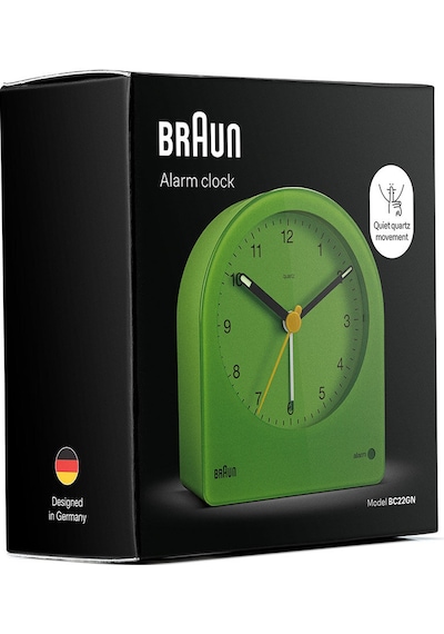 Braun Bc22gn Yeşil Klasik Analog Alarmlı Masa Saati Brn.bc22gn