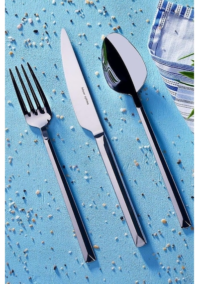Hisar Optima Çeşme 84 Parça 12 Kişilik Çatal Kaşık Bıçak Takımı Metal