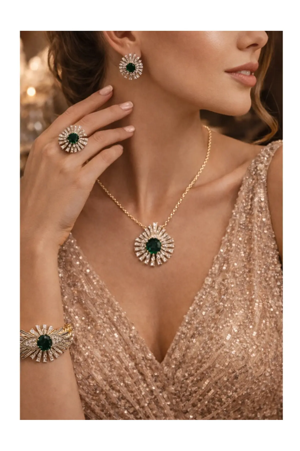 Banum Luxury Özel Tasarim Çelik 4 Set Çok renkli