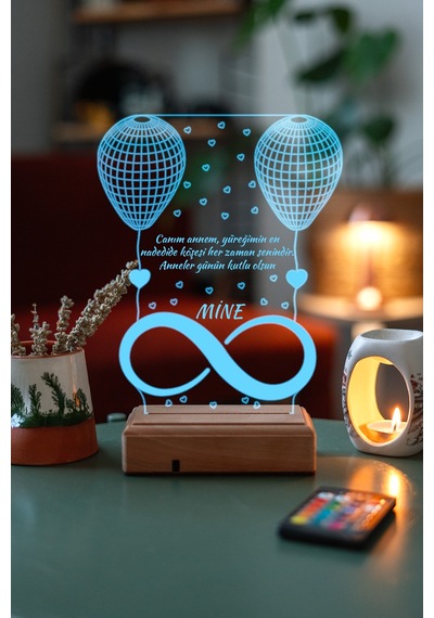 Anneler Günü Hediye 3D Led Masaüstü Lamba