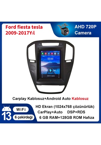 Ford Fiesta Tesla 2009-2017 Yıl Multimedya 6-128 Gb Navigasyon