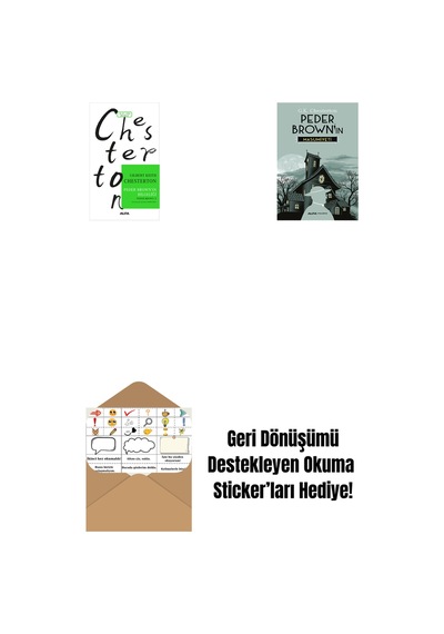 Peder Brown'ın Bilgeliği + Peder Brown'ın Masumiyeti + Okuma Sticker'ları