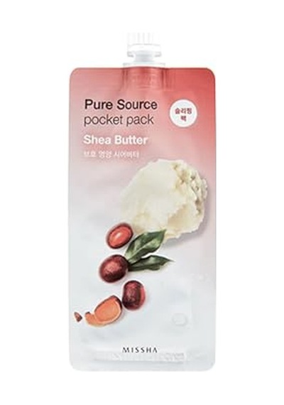 Besleyici Shea Yağı Uyku Maskesi Pure Source Pocket Pack Shea Butter
