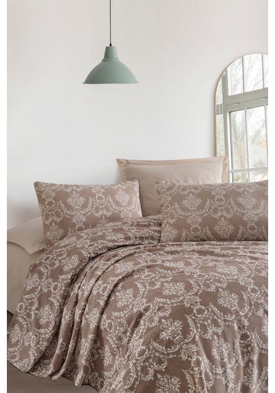 Enlora Home Doğal Pike Baskılı Tek Kişilik Pure Kahve Enlora Home Doğal Pike Baskılı Tek Kişilik Pure Kahve