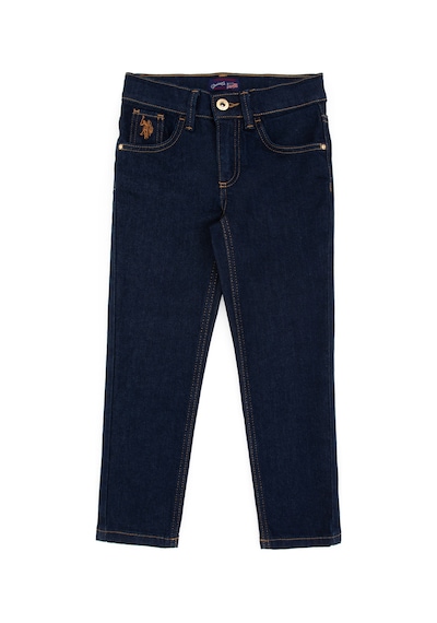 U.S. Polo Assn. Kız Çocuk Koyu Mavi Slim Fit Jean Pantolon 50317873-DN0023