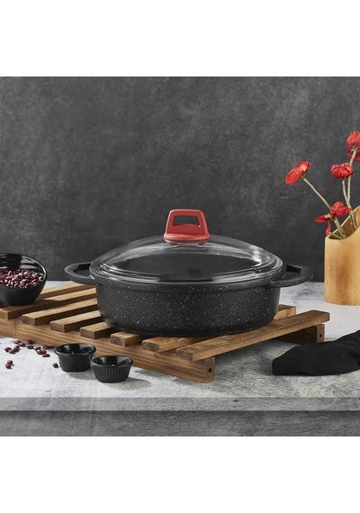 Gülsan Gls Granit Döküm Basık Tencere Pilav Tenceresi 28 CM