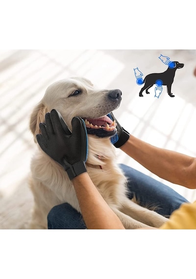 Ankanorm Kedi Köpek Tüy Toplama Kaşıma Tarama Eldiveni Evcil Hayvan Tüy Toplama Eldiveni