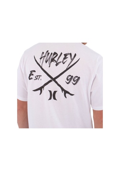 Hurley Hurley Printing Press Evy Erkek Beyaz Tişört 908