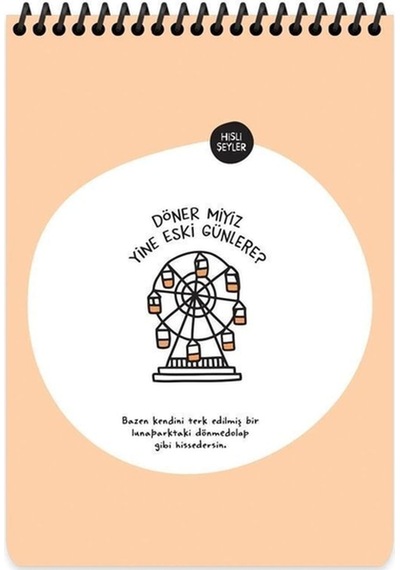 A5 Çizgili Defter - Döner Miyiz Yine Eski Günlere Varsayılan
