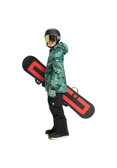 Quıksılver Quiksilver Mission Printed Youth Jk Erkek Çocuk Yeşil Snowboard Ceketi Gsc1 Yeşil