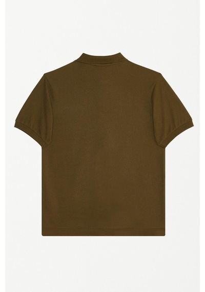 Tudors Erkek Slim Fit Dar Kesim Pamuklu Yumuşak Dokulu Serin Tutan Kumaş Düz Pike Polo Yaka Tişört-33705 Yeşil