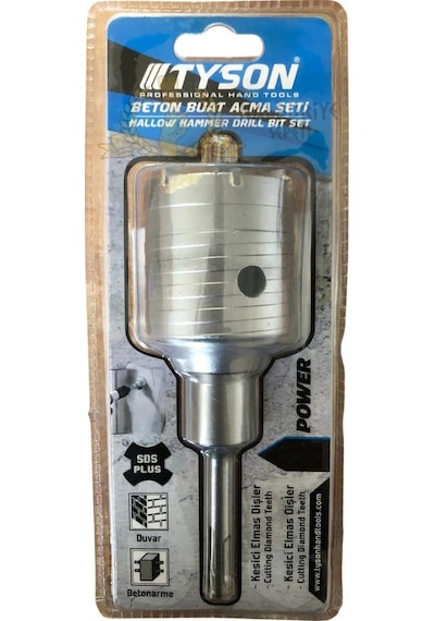 Kupa Tyson Sds Beton Yuvarlak Buat Açma Seti 40 Mm.