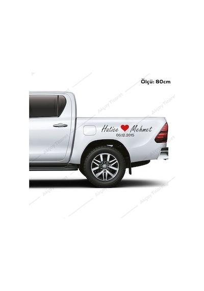 Isme Özel Sticker Sevgili Isim Sticker Oto Sticker Araba Sticker