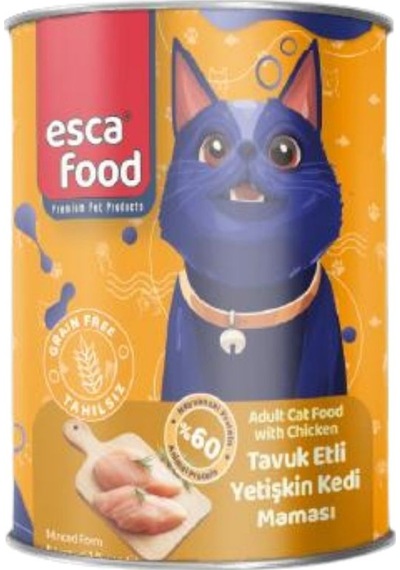 Esca Food Tavuk Etli Yetişkin Kedi Konserve Maması 415gr