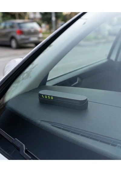 Oto Numaratör 2 Adet Araç İçi Park Telefon Numarası, Fosforlu Cam Kartı