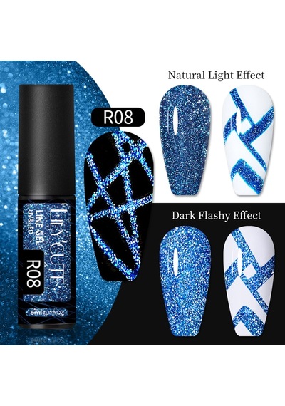 Lily Cute Reflective Glitter Nail Art Çizim Ojesi R08 54152-2