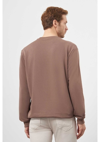 Morven Erkek Kahve Trend Bisiklet Yaka Sweat-shirt 25ks063007400 Kahve Kahve Kahverengi