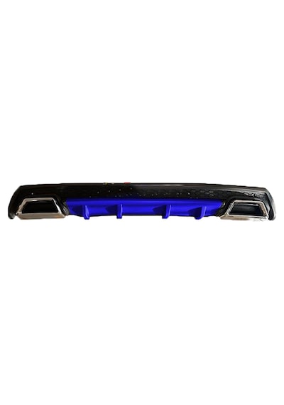 Volvo S60 2010-2018 Mavi Krom Kare Egzozlu Difüzör Difizör Mat Mavi