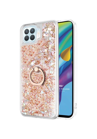 Microsonic Oppo Reno 4 Lite Kılıf Glitter Liquid Holder