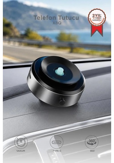 Özel Seri Araç İçi Stant Ev Aksesuarı Destek Aparatı Telefon Tutucu X8q Gümüş