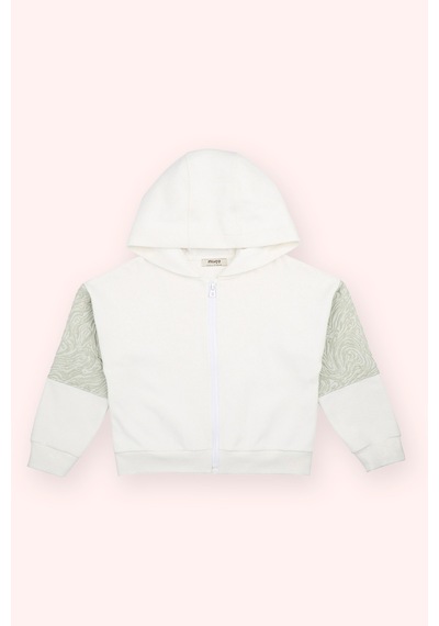 Kız Çocuk Ekru Fermuarlı Sweatshirt Çok Renkli 2511GK08008