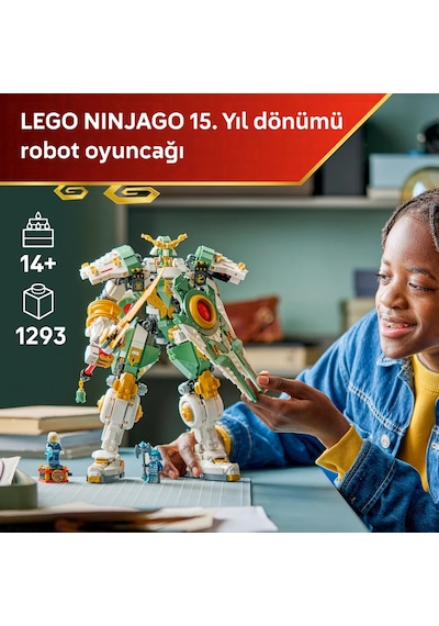 LEGO® NINJAGO® Lloyd'un Titan Robotu 15. Yıl Dönümü 71860 - 14 Yaş ve Üzeri için Minifigür İçeren Oyuncak Yapım Seti (1293 Parça)