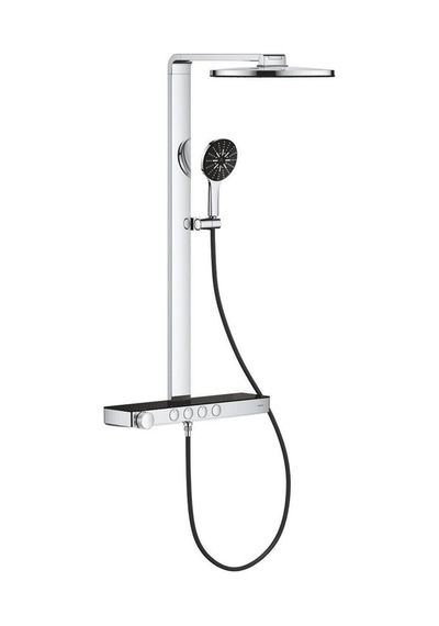 Rainshower Aqua Pure Duvara Monte Termostatik Bataryalı Duş Sistemi Siyah/krom - 100964kı00 Diğer