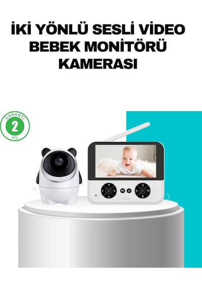 Mey İthalat 720p Bebek Kamerası Uzaktan Kontrollü Gece Görüşlü Monitör