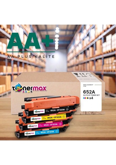 Hp 652a Cmyk Uyumlu Toner Seti Aa Plus / Color Laserjet Enterprise M651 / Flow Mfp M680 / Cf320a / Cf321a / Cf322a / Cf323a