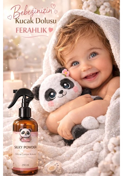 Silky Powder 250 Ml Sprey Ortam Ve Kumaş Kokusu, Bebek Pudrası Kokulu Ev Ve Tekstil Parfümü Diğer