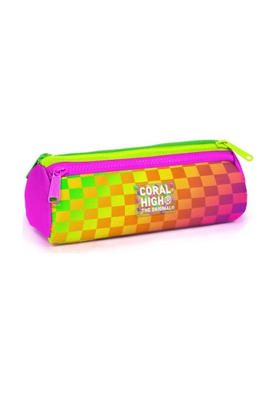 Coral High Neon Renkli Dama Desenli 3 Lü Okul Çanta Seti 33203 Çok  Renkli