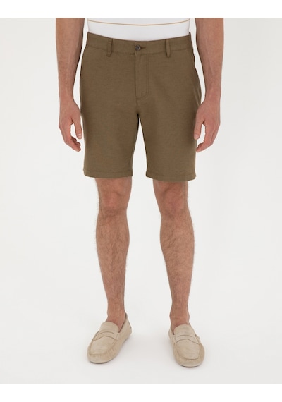 Pierre Cardin Erkek Haki Şort / Bermuda 50291519-vr027 Haki