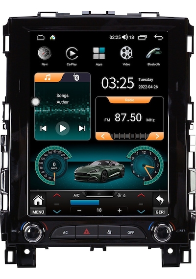 Celali Tuning Renault Megane 4 Android 12 Carplay Navigasyon Multimedya - 2gb Ram 32gb Hdd