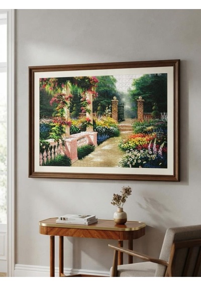 Renkli Yol Ve Botanik Bahçesi İkili Set - 1000 + 500 Parça İkili Puzzle Seti