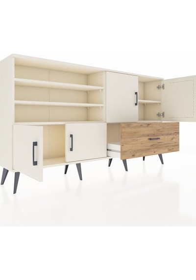 Arges Konsol 5 Raflı Tek Çekmeceli 4 Kapaklı 176x30x99 Aytaşı-ayt Aytaşı-aytaşı/çam Arges Konsol 5 Raflı Tek Çekmeceli 4 Kapaklı 176x30x99 Aytaşı-ayt Aytaşı-aytaşı/çam