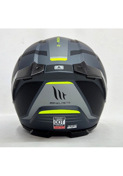 Mt Atom 2 Sv Destiny C2 İç Güneş Vizörlü Çene Açılır Kask Mat Gri
