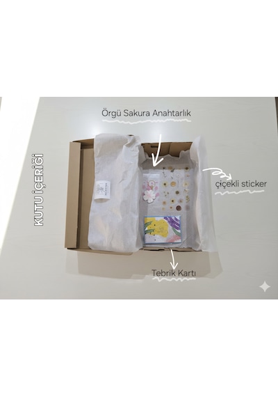 Solmayan Örgü Gül-pembe Beyaz Hediyelik Açık Beyaz