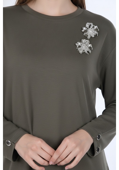 Scl Kadın Sweatshirt 10002522311004 Haki